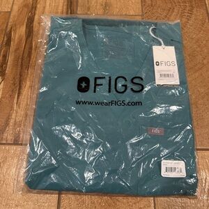 Figs Men's Short Sleeve Teal Tee